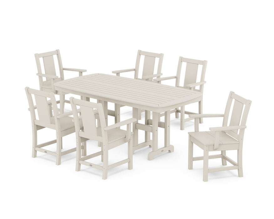 POLYWOOD® Prairie Arm Chair 7-Piece Dining Set in Slate Grey