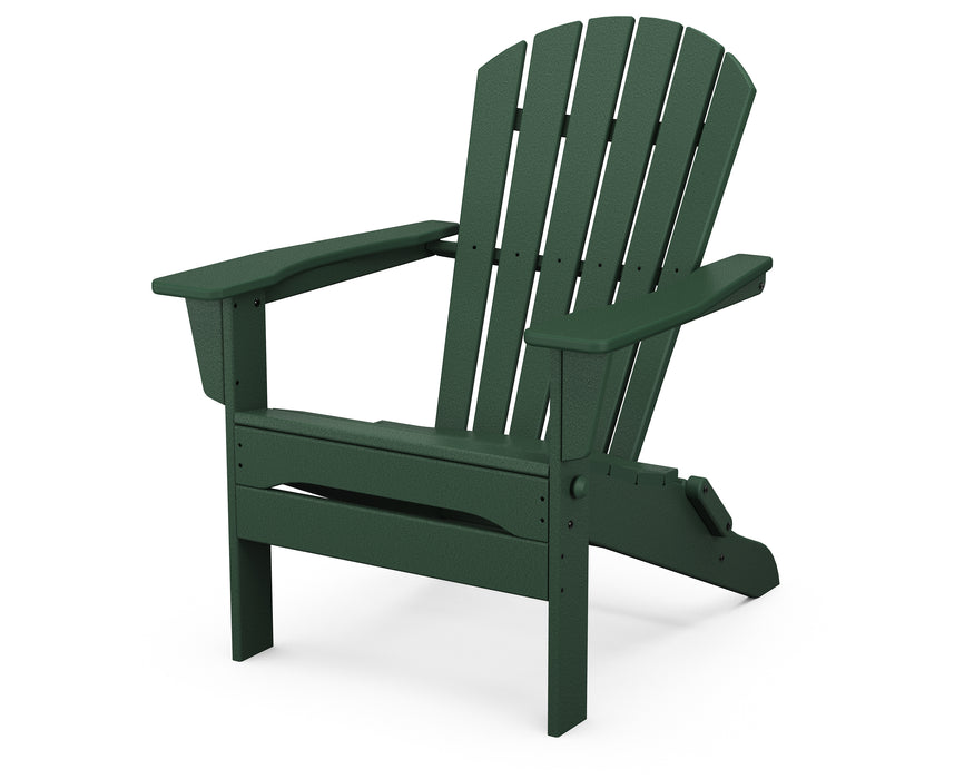 POLYWOOD South Beach Folding Adirondack Chair in Green