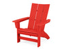 POLYWOOD® Modern Grand Adirondack Chair in Sunset Red
