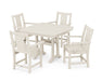 POLYWOOD® Prairie 5-Piece Dining Set with Trestle Legs in Sand