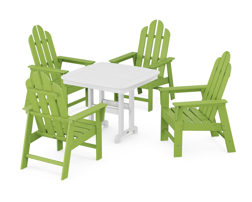 POLYWOOD Long Island 5-Piece Dining Set in Lime