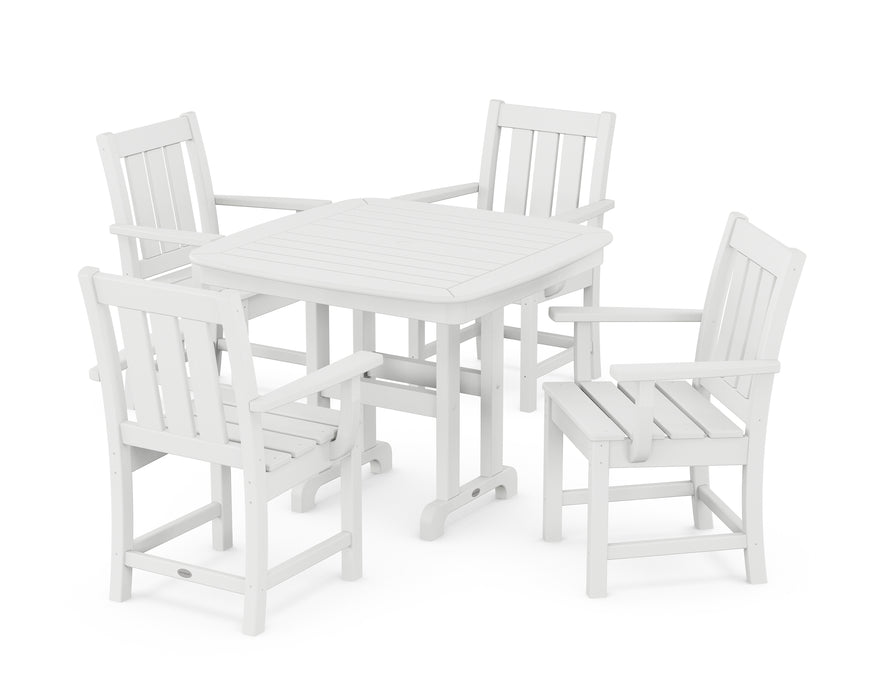 POLYWOOD® Oxford 5-Piece Dining Set in White