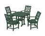 Martha Stewart by POLYWOOD Chinoiserie 5-Piece Dining Set in Green