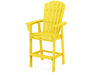POLYWOOD® Nautical Curveback Adirondack Bar Chair in Lemon