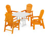 POLYWOOD South Beach 5-Piece Dining Set in Tangerine