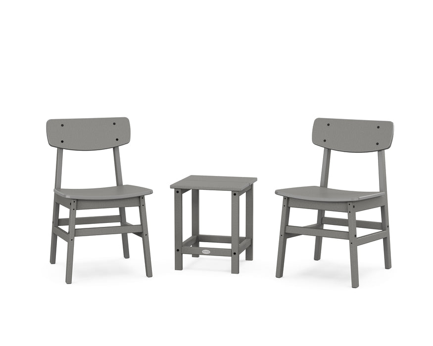 POLYWOOD® Modern Studio Urban Chair 3-Piece Seating Set in Slate Grey