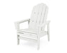 POLYWOOD® Vineyard Grand Upright Adirondack Chair in Vintage White