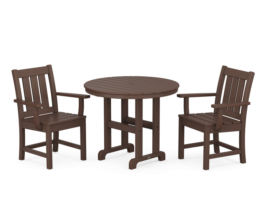 POLYWOOD® Oxford 3-Piece Farmhouse Dining Set in Sand