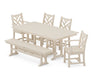 POLYWOOD Chippendale 6-Piece Farmhouse Dining Set in Sand