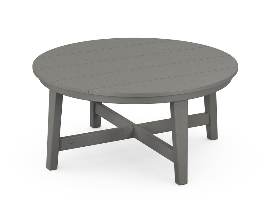 POLYWOOD Newport 36" Round Coffee Table in Slate Grey