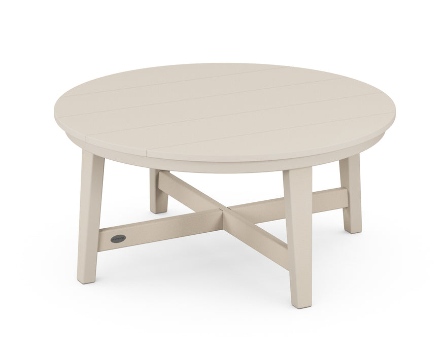 POLYWOOD Newport 36" Round Coffee Table in Sand