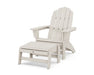 POLYWOOD® Vineyard Grand Adirondack Chair with Ottoman in Sand