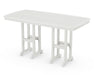 POLYWOOD Nautical 37" x 72" Counter Table in Vintage White