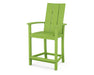 POLYWOOD Modern Adirondack Counter Chair in Lime