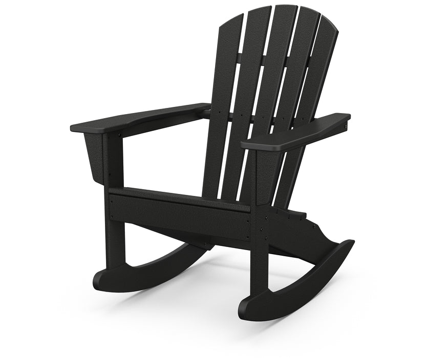 POLYWOOD® Palm Coast Adirondack Rocking Chair in Black