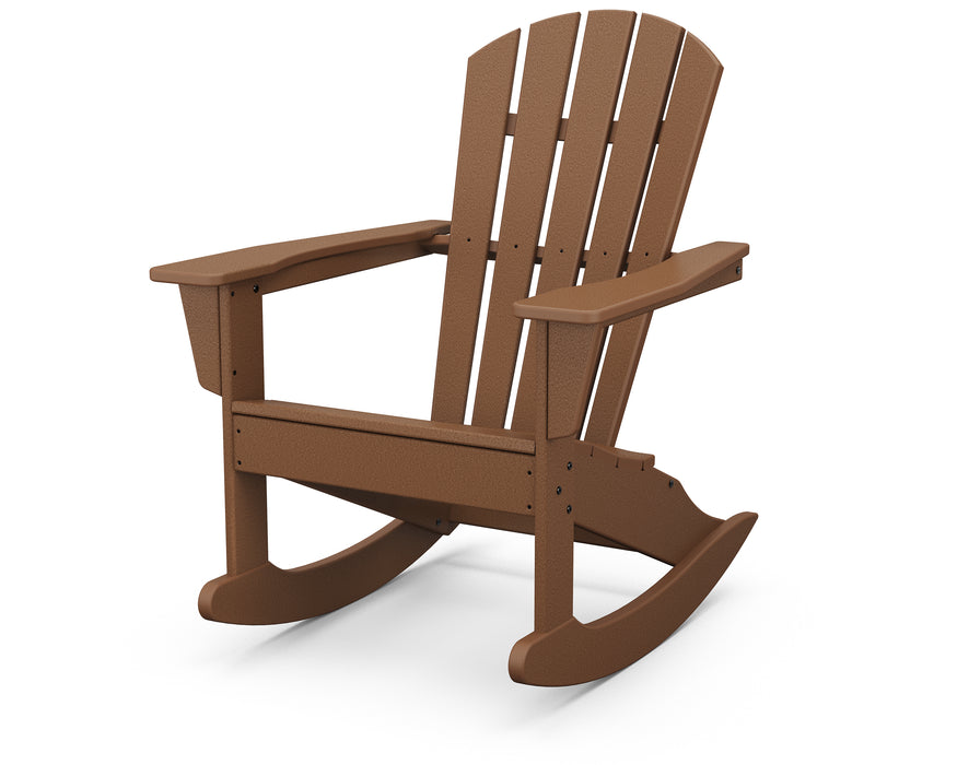 POLYWOOD® Palm Coast Adirondack Rocking Chair in Teak