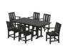 POLYWOOD® Mission Arm Chair 7-Piece Farmhouse Dining Set in Green