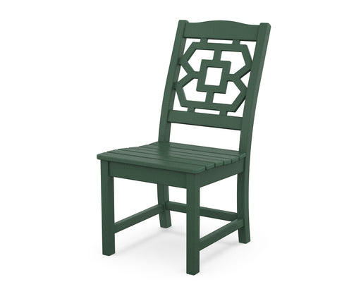 Martha Stewart by POLYWOOD Chinoiserie Dining Side Chair in Green