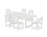 POLYWOOD Lakeside 7-Piece Dining Set in White
