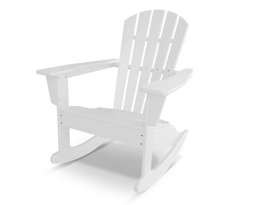 POLYWOOD® Palm Coast Adirondack Rocking Chair in White