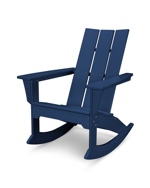 POLYWOOD Modern Adirondack Rocker in Navy