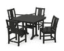 POLYWOOD® Prairie 5-Piece Dining Set with Trestle Legs in Green