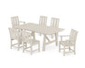 POLYWOOD® Mission 7-Piece Rustic Farmhouse Dining Set in Sand