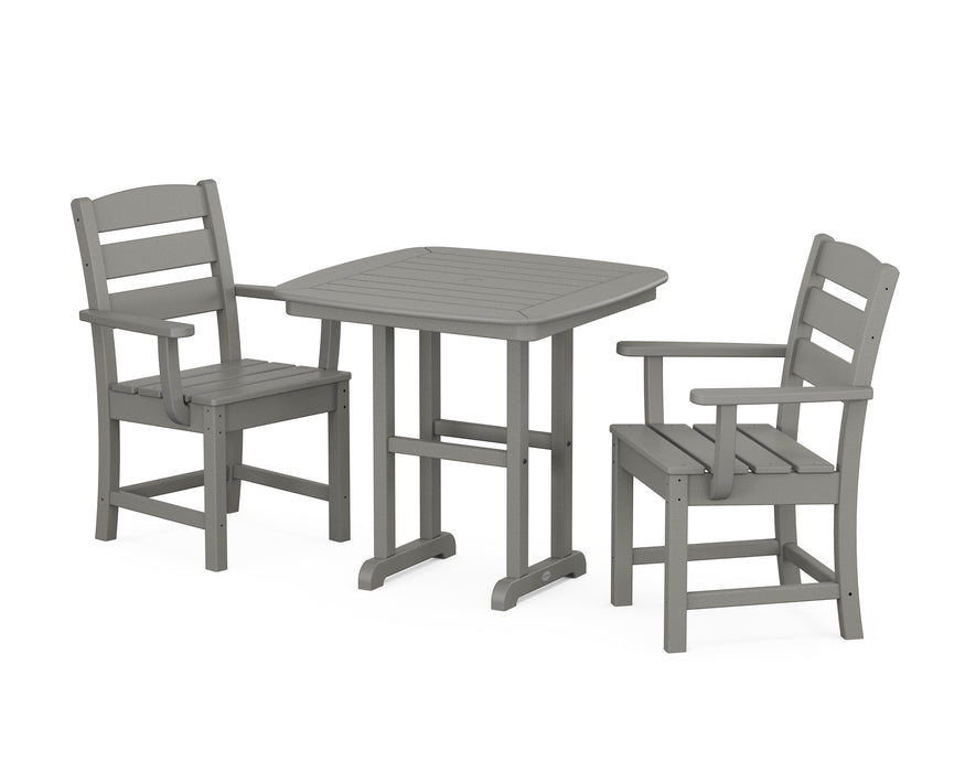 POLYWOOD Lakeside 3-Piece Dining Set in Slate Grey