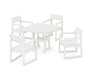 POLYWOOD EDGE 5-Piece Dining Set in Vintage White