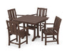 POLYWOOD® Mission 5-Piece Farmhouse Dining Set with Trestle Legs in Sand