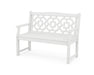 Martha Stewart by POLYWOOD Chinoiserie 48” Garden Bench in White
