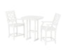 Martha Stewart by POLYWOOD Chinoiserie 3-Piece Counter Set in White