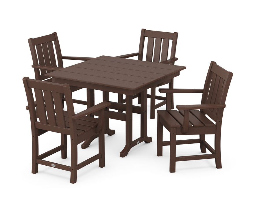 POLYWOOD® Oxford 5-Piece Farmhouse Dining Set in Sand