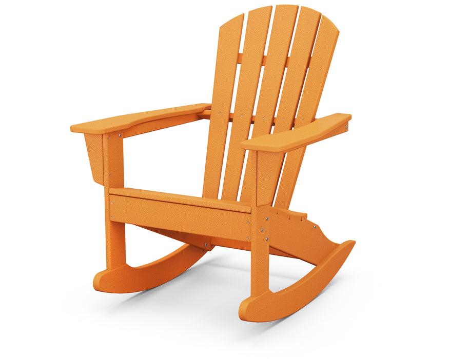 POLYWOOD® Palm Coast Adirondack Rocking Chair in Tangerine