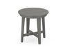 POLYWOOD Newport 19" Round End Table in Slate Grey