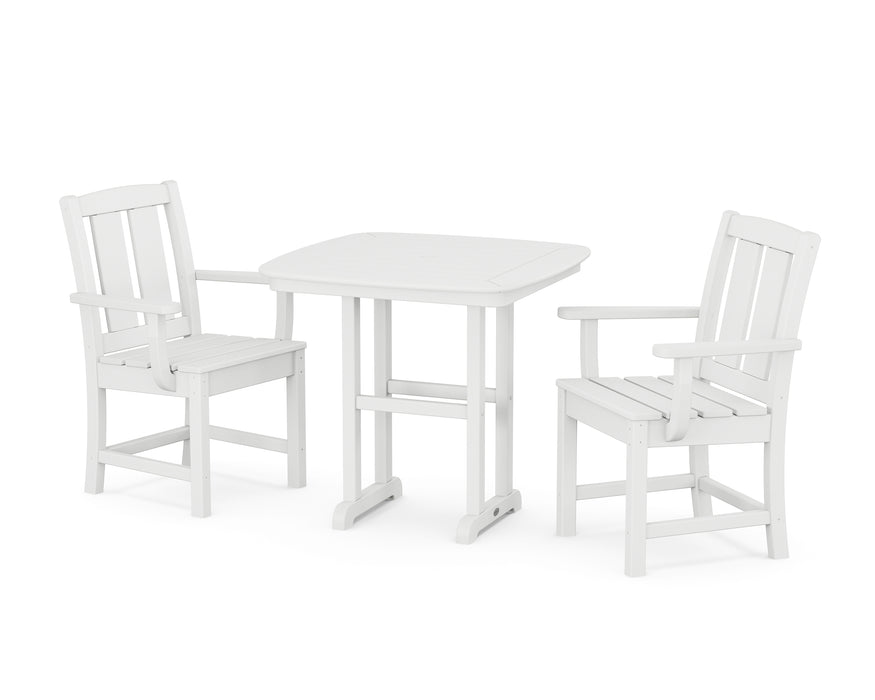 POLYWOOD® Mission 3-Piece Dining Set in White