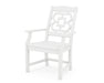 Martha Stewart by POLYWOOD Chinoiserie Dining Arm Chair in White