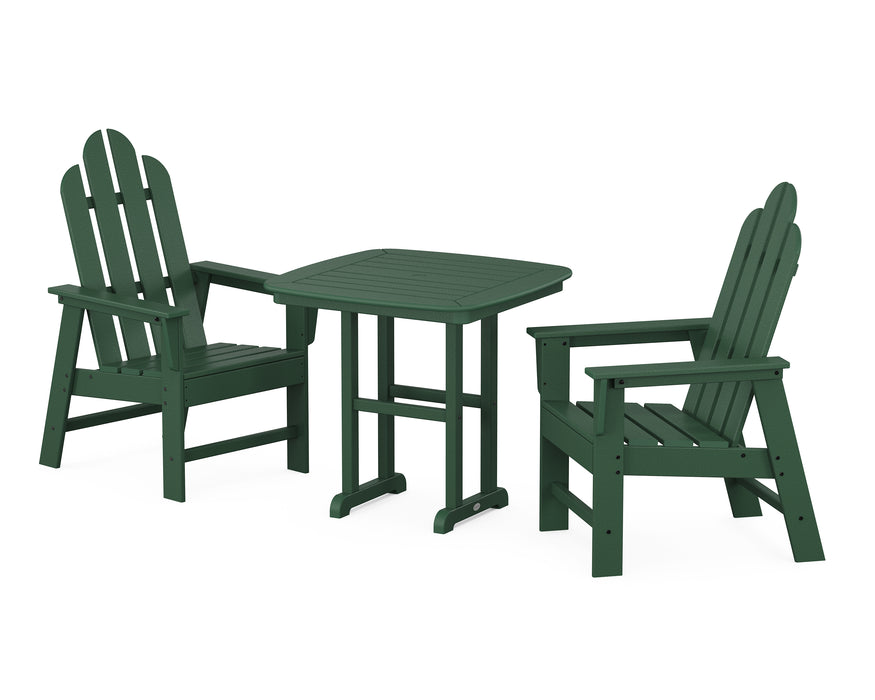POLYWOOD Long Island 3-Piece Dining Set in Green