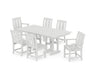 POLYWOOD® Mission 7-Piece Farmhouse Dining Set in White