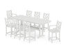 POLYWOOD® Chippendale 9-Piece Counter Set with Trestle Legs in White