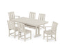 POLYWOOD® Mission 7-Piece Dining Set with Trestle Legs in Slate Grey